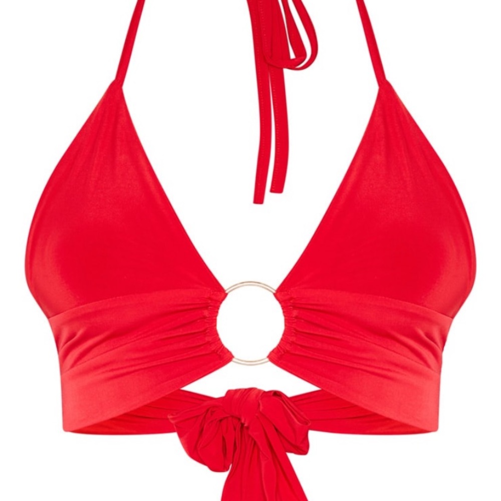 Red ring halter top - Picture 2 of 3